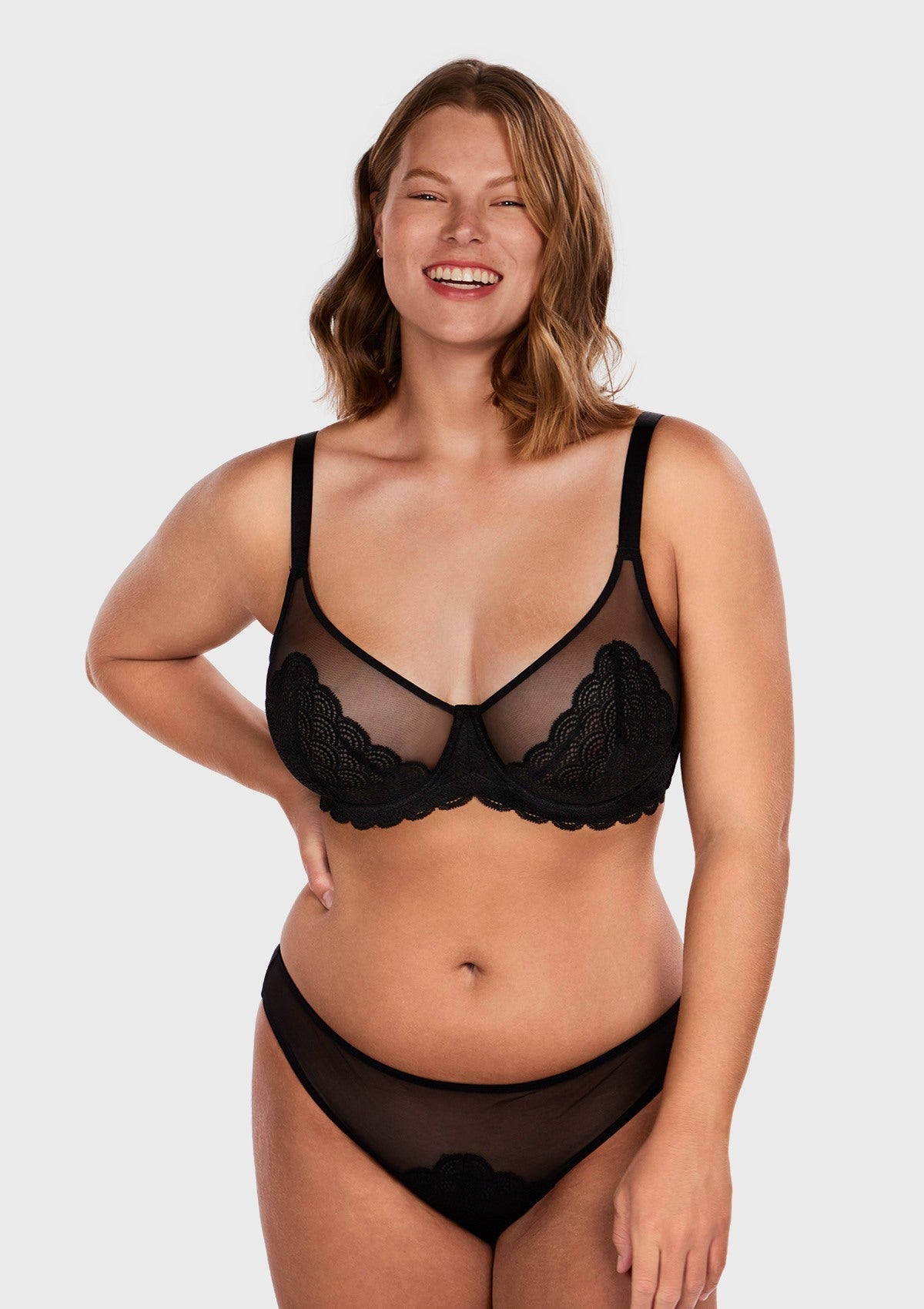 Mermaid Scales Lace Unlined Bra