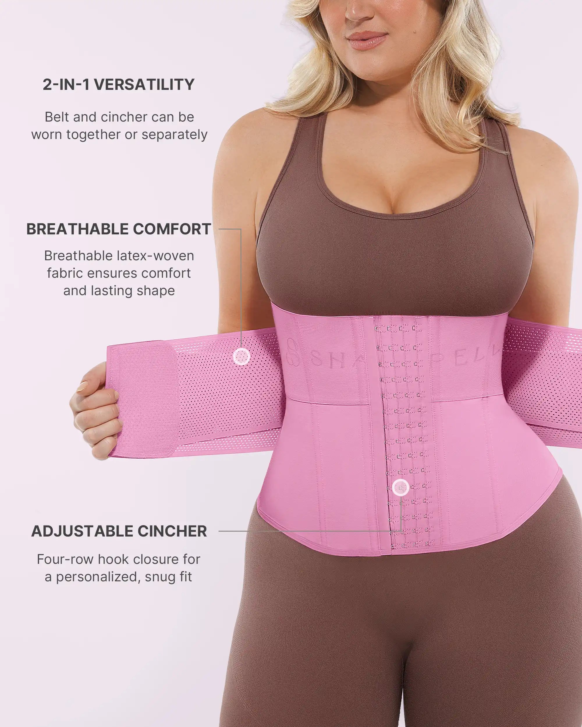 NeoSweat® AirSlim® Convertible 2-in-1 Latex Waist Trainer