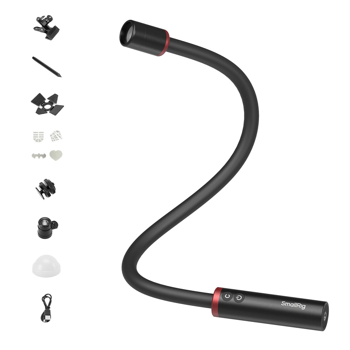 RM 03 Macro Photo LED Light for Mushrooms and Miniatures, 5 Colors CRI95, Flexible Arm, Diffuser