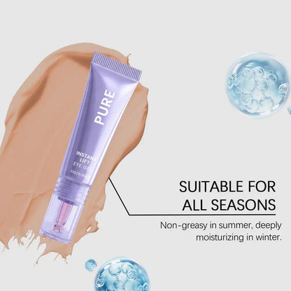 PURE Instant Lifting Eye Cream Gel - Collagen Firming Anti Dark Circles Remove Eye Bags Wrinkle Care Eye Massager Skincare