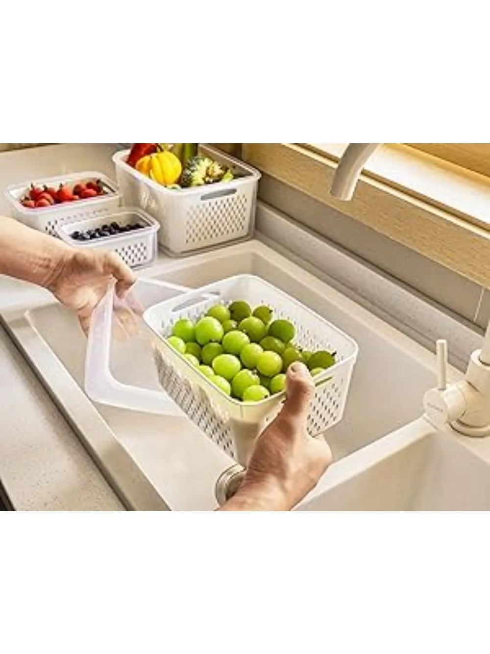 Fridge storage container dimensions and size comparison