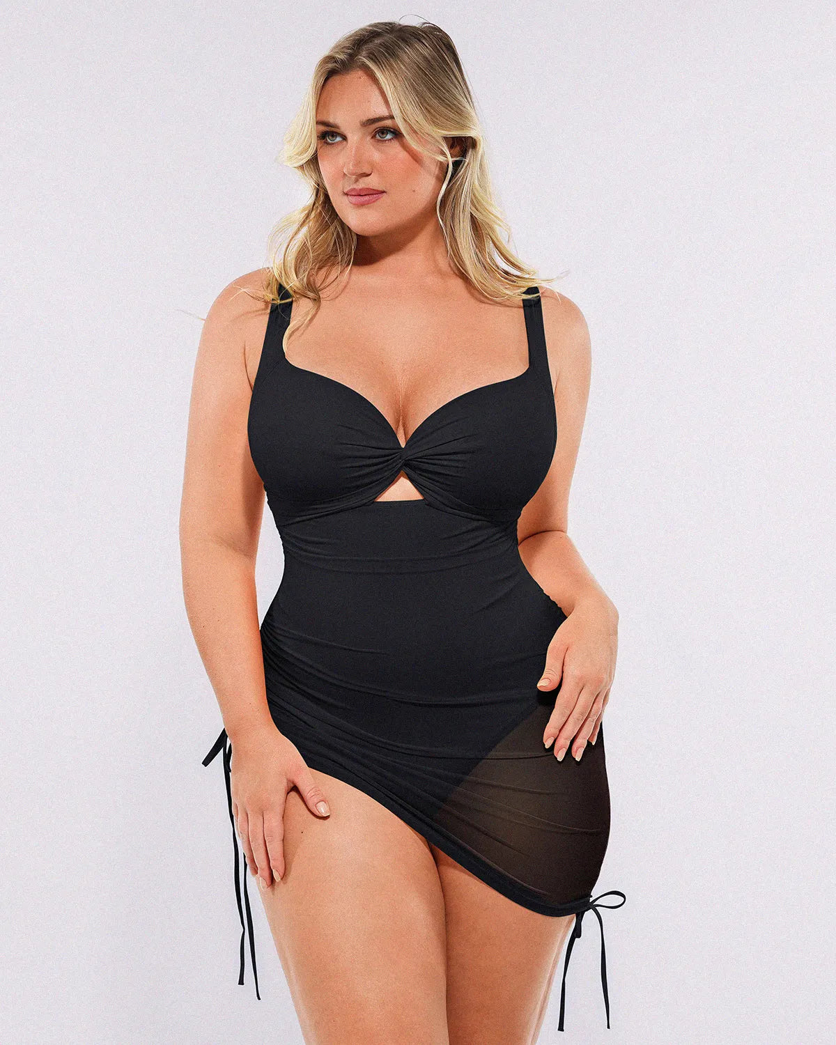 Smart Sculpt™ All-In-One Mesh Wrap Shaping Swimsuit
