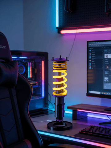 The Coilover Desk Lamp: Bring the track to your desk