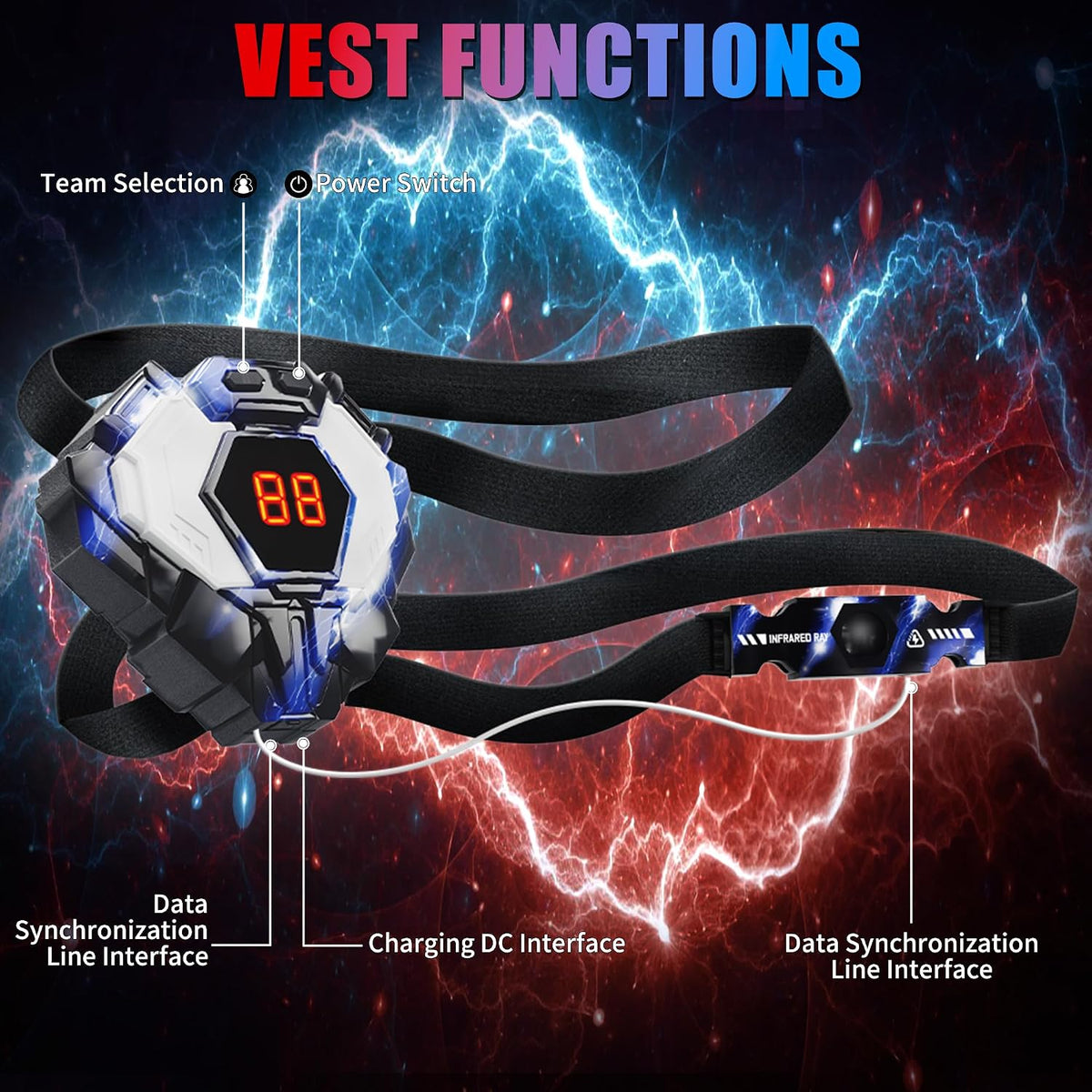 Rechargeable Laser Tag Set of 4