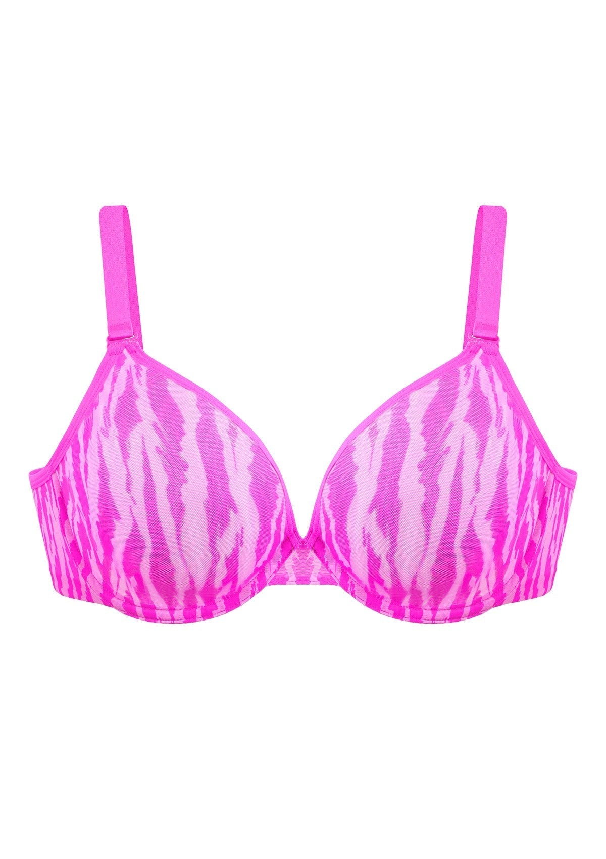 Zebra Wild Unlined Underwire Mesh Bra