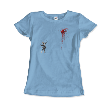 Banksy Valentines Day Mural Reproduction T-Shirt-10