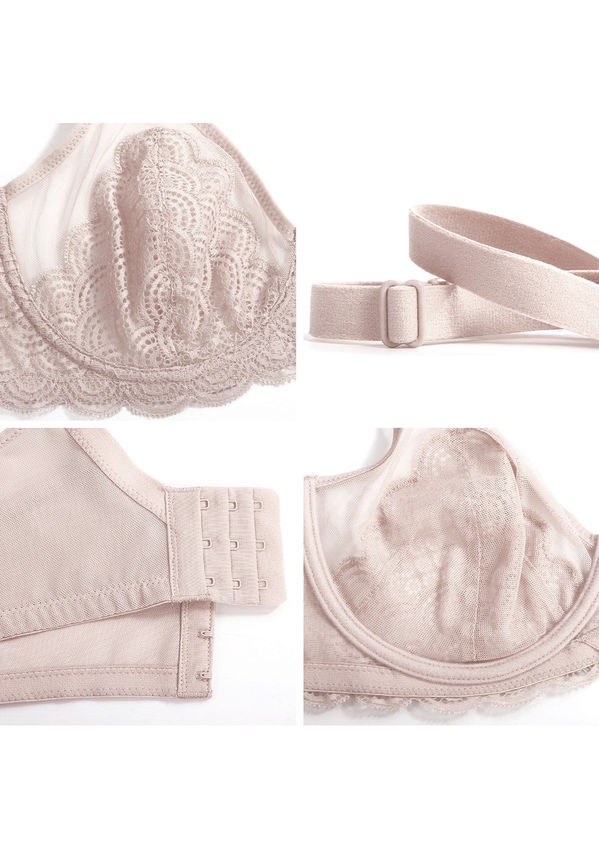Mermaid Scales Lace Unlined Bra