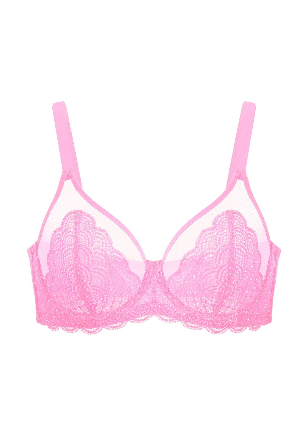 Mermaid Scales Lace Unlined Bra