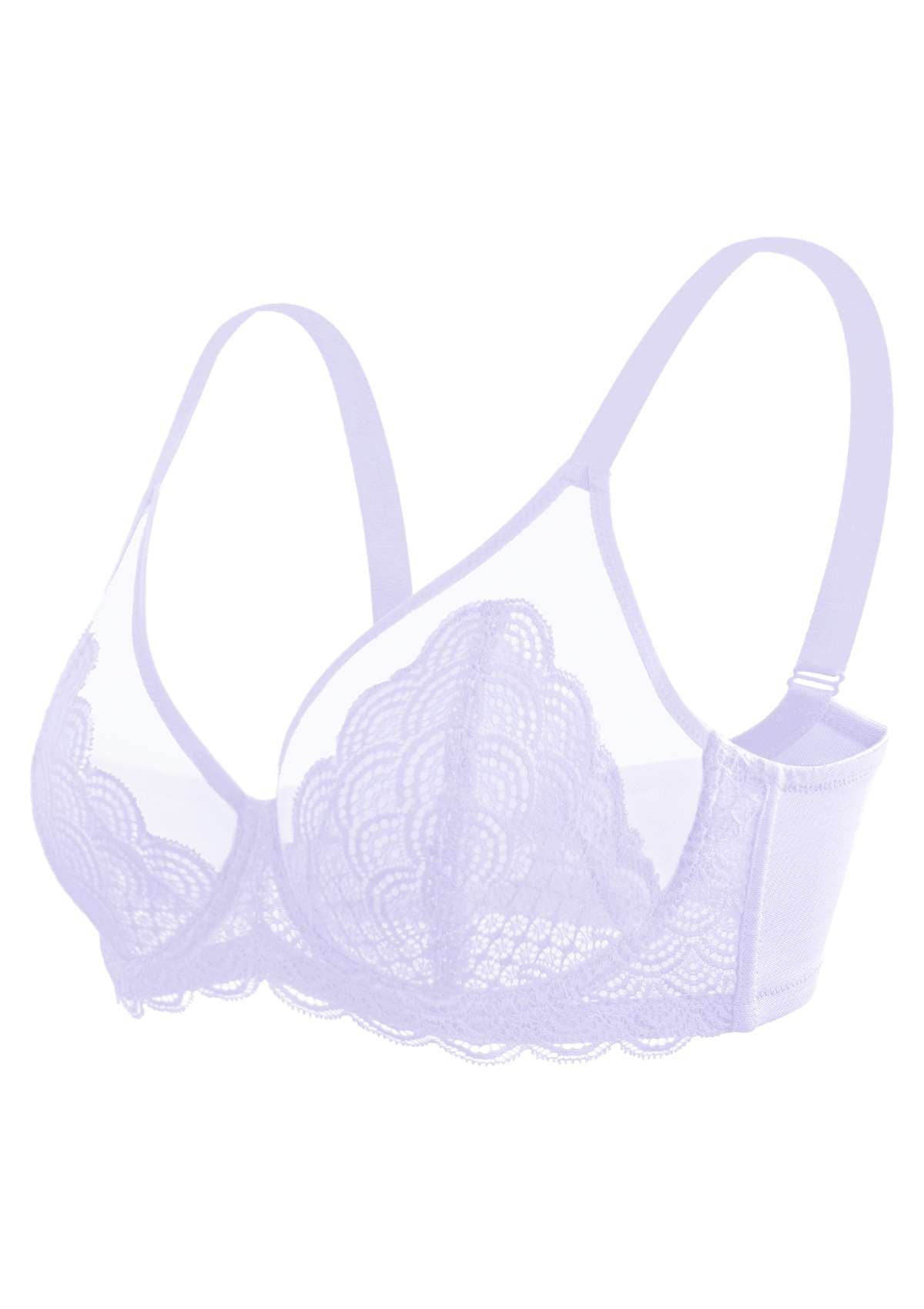 Mermaid Scales Lace Unlined Bra