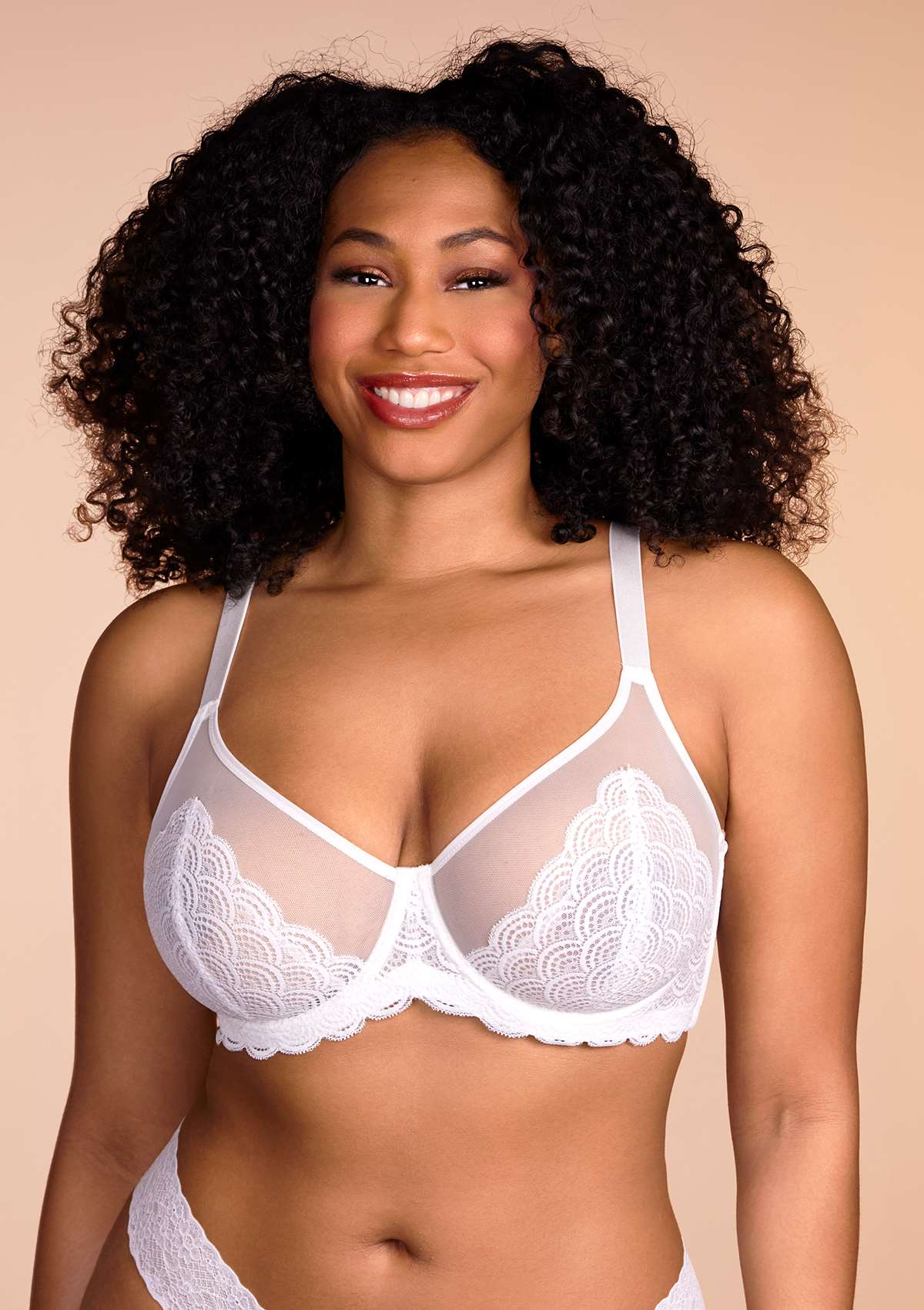 Mermaid Scales Lace Unlined Bra