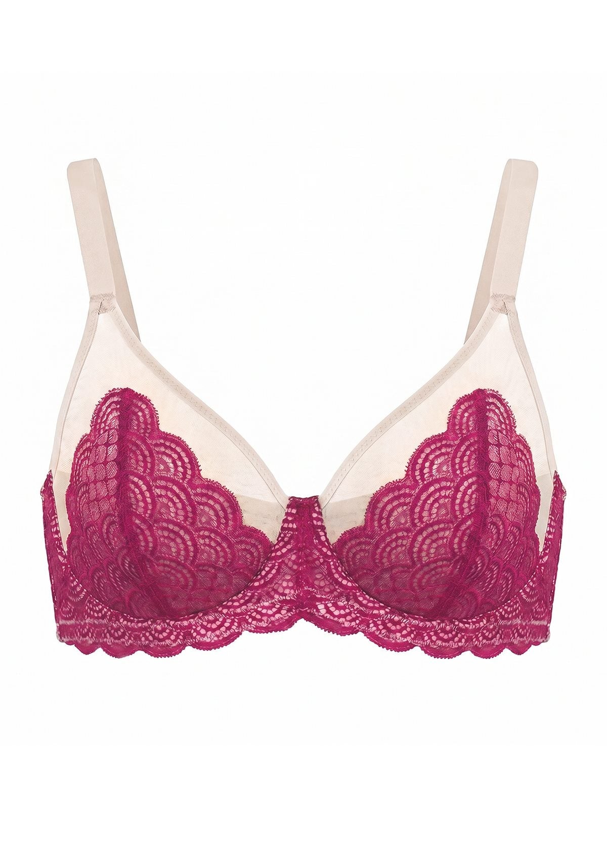 Mermaid Scales Lace Unlined Bra