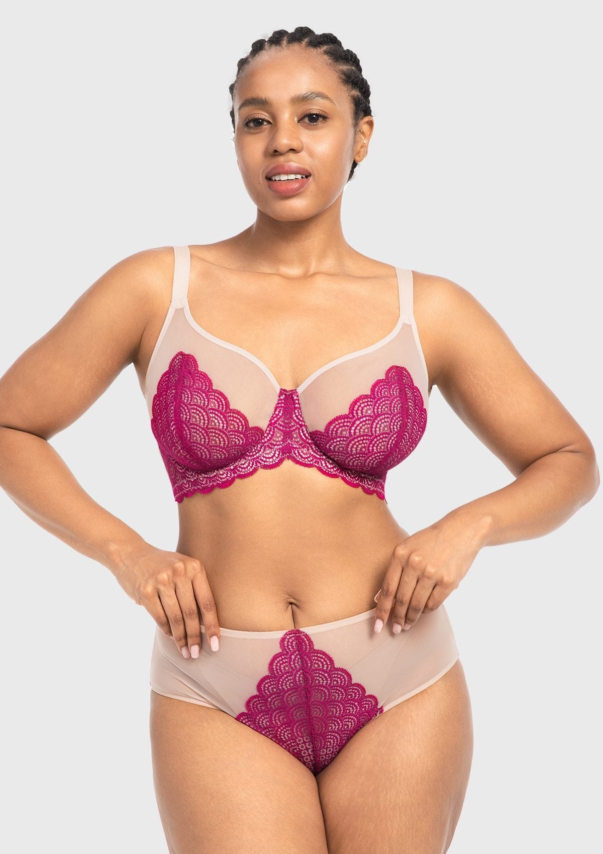 Mermaid Scales Lace Unlined Bra