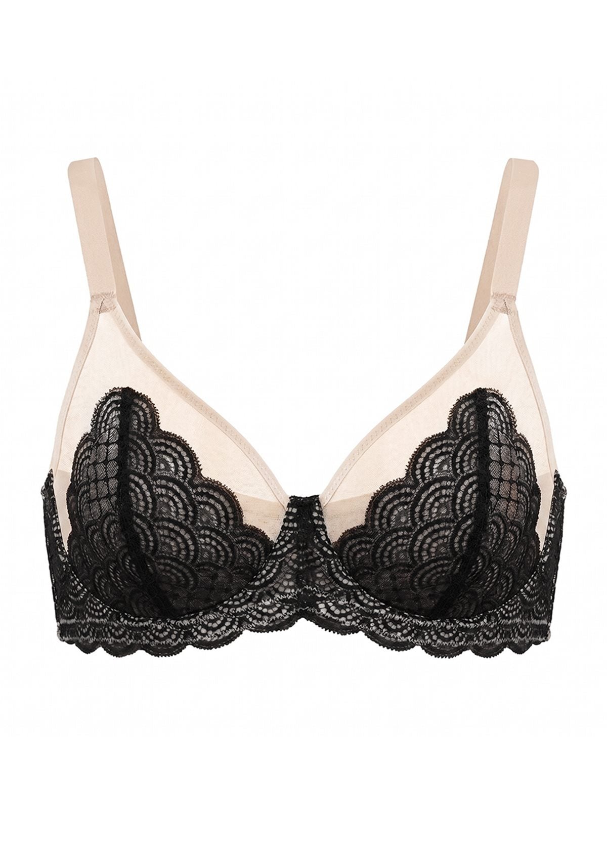 Mermaid Scales Lace Unlined Bra