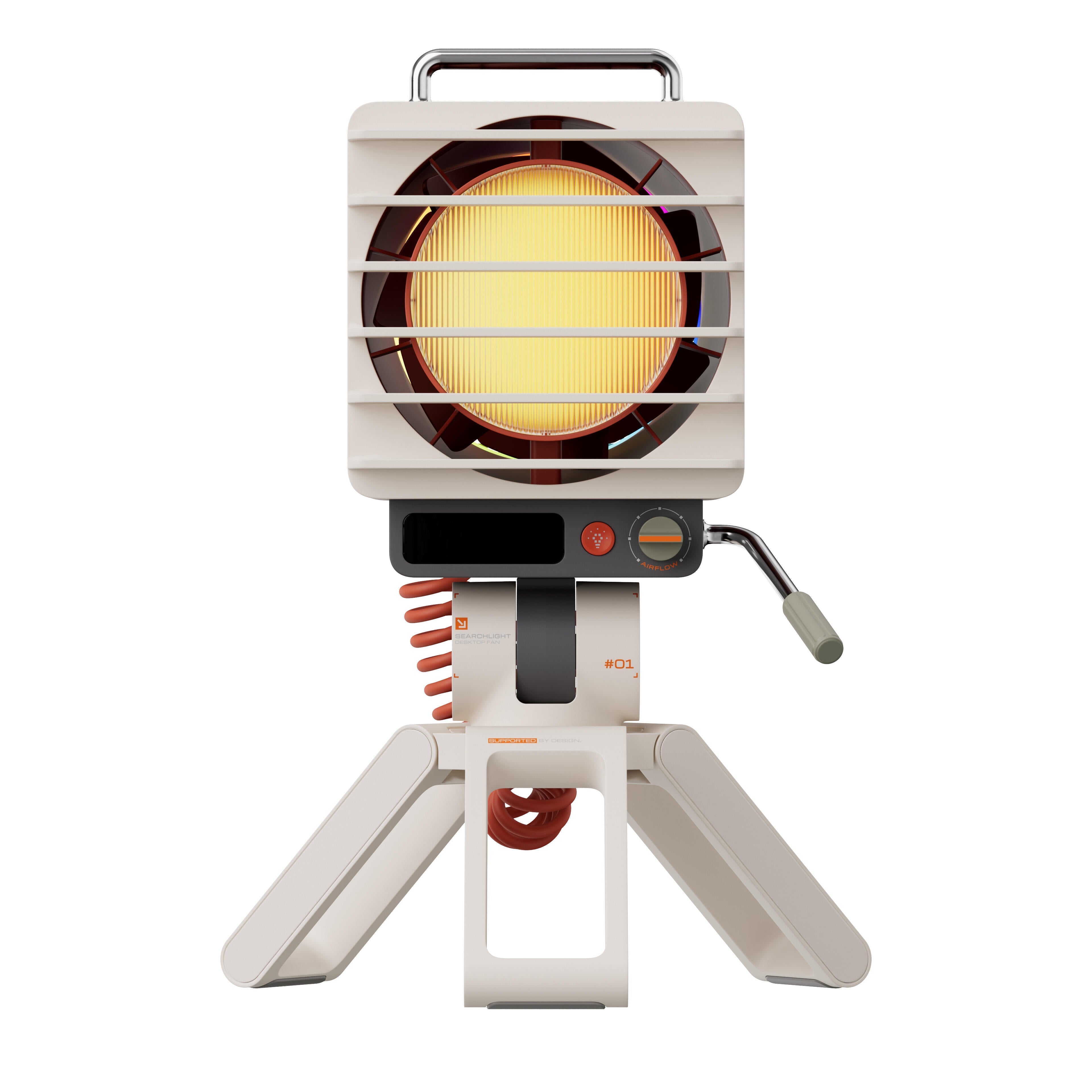 KOKOGOL AirPixel™ Retro RGB Desk Fan with LED Matrix Display & 5000mAh Battery